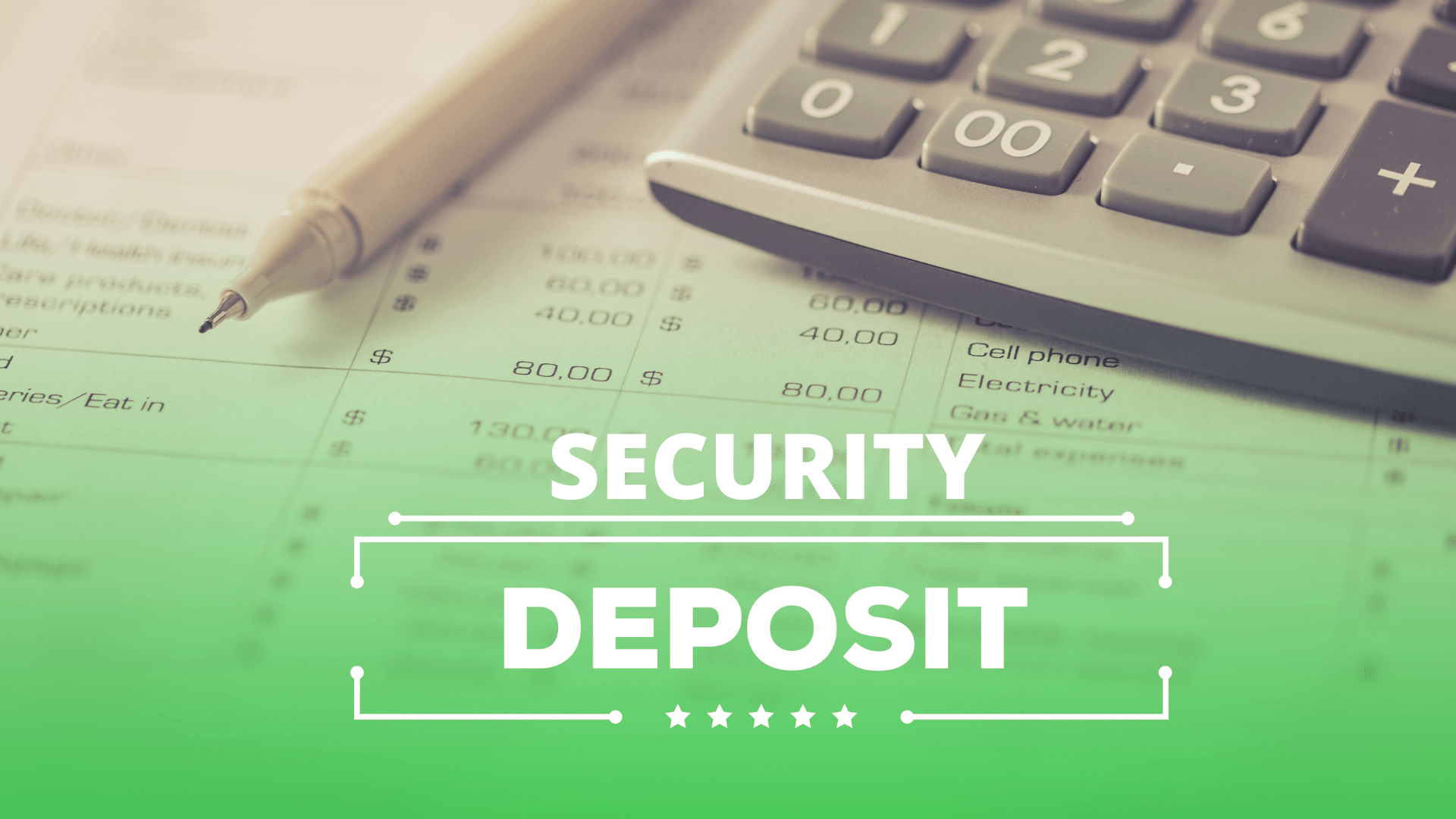 Security Deposits Anderson Ca Rental