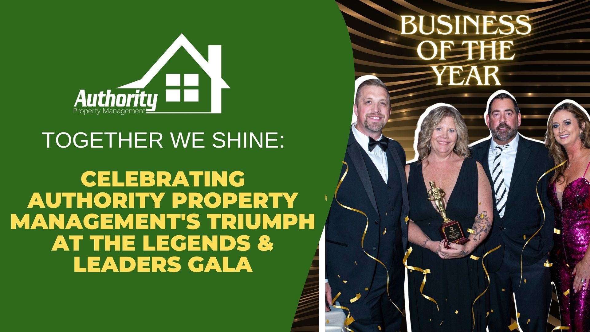 Authority Property Management wins Business of the Year Award