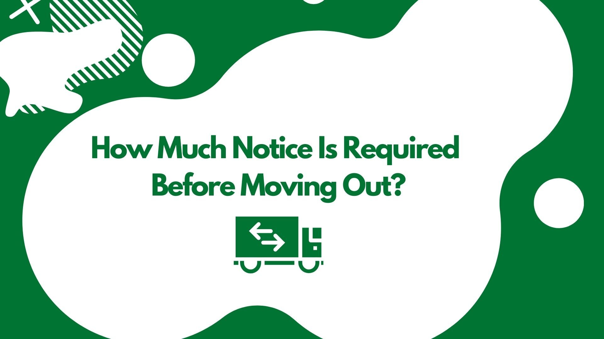 How much notice is required before moving out.