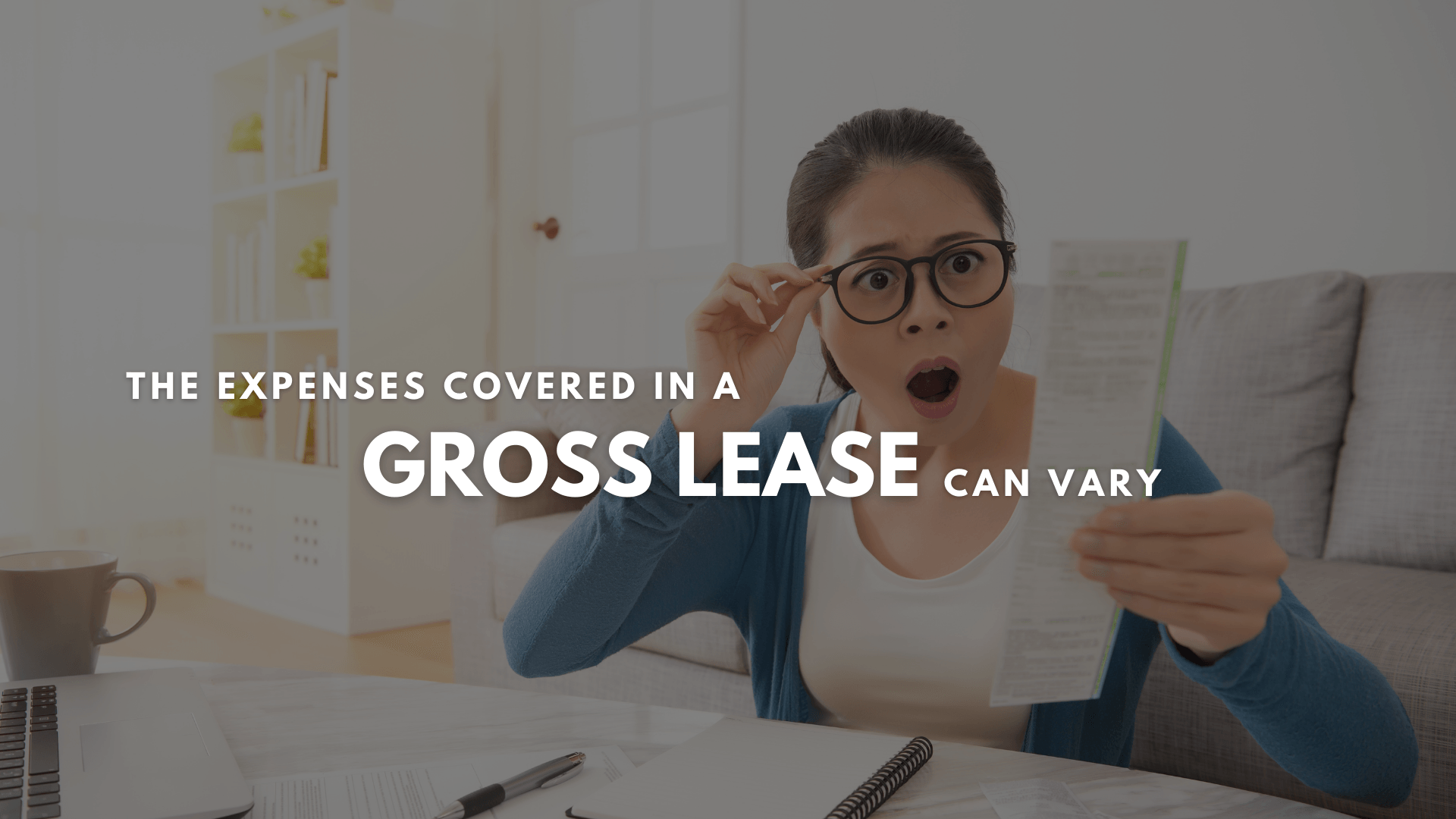 Landlord Reviewing a lease contract and the charges  listed