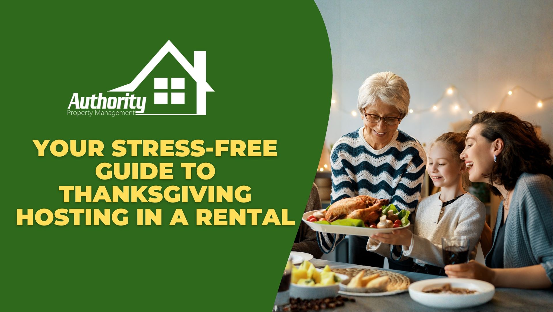 people celebrating over a warm, inviting Thanksgiving dinner table