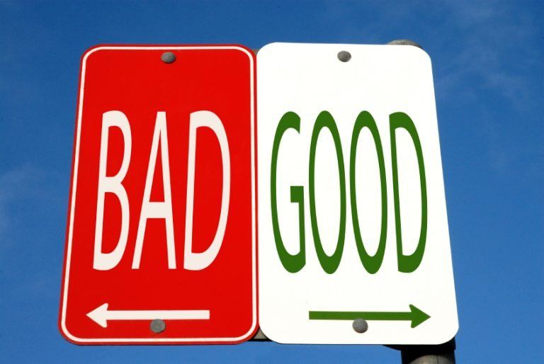 bad vs good sign