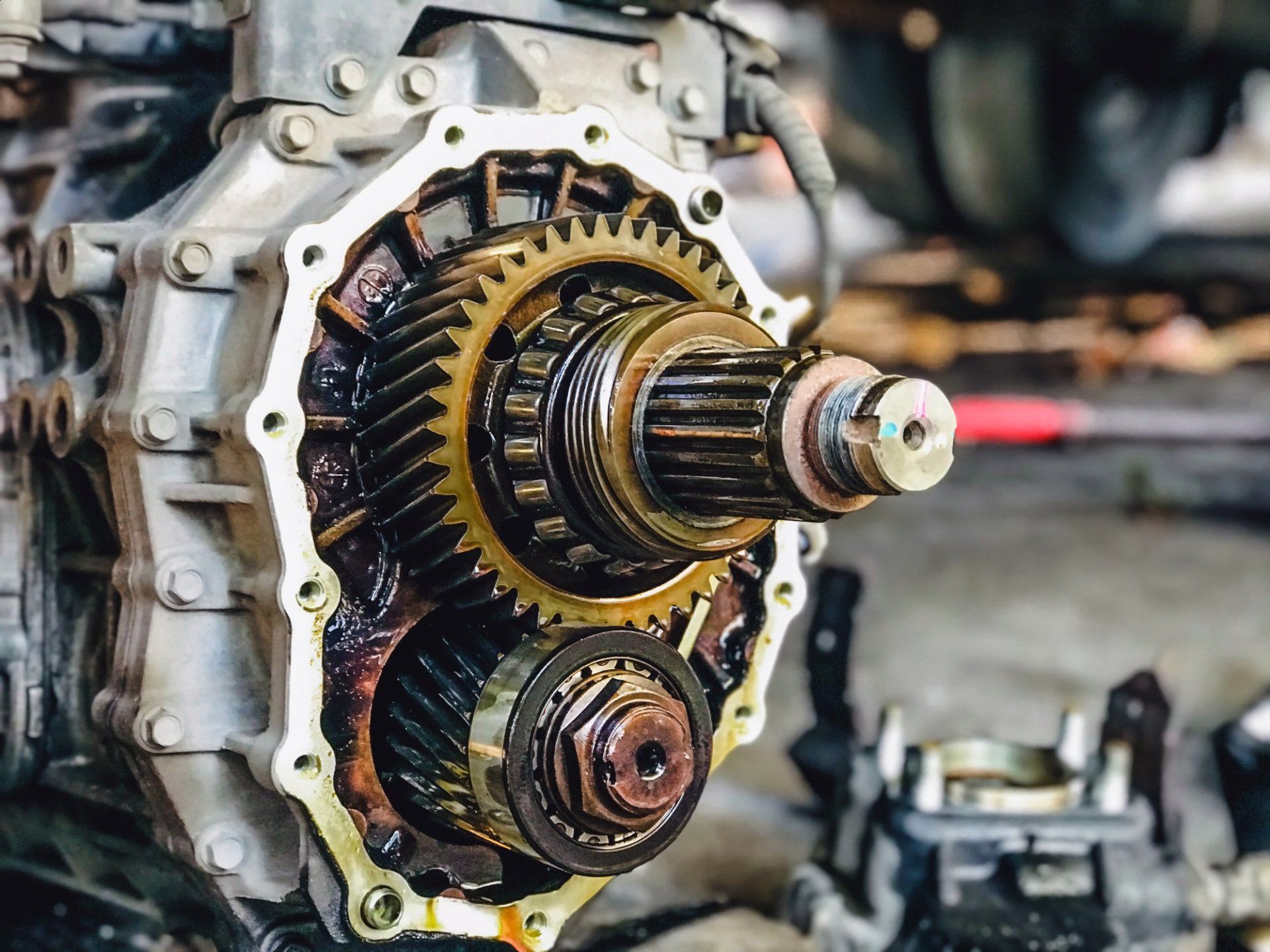 Man Fixing An Engine — Chico, CA — Transamatic Auto Repair