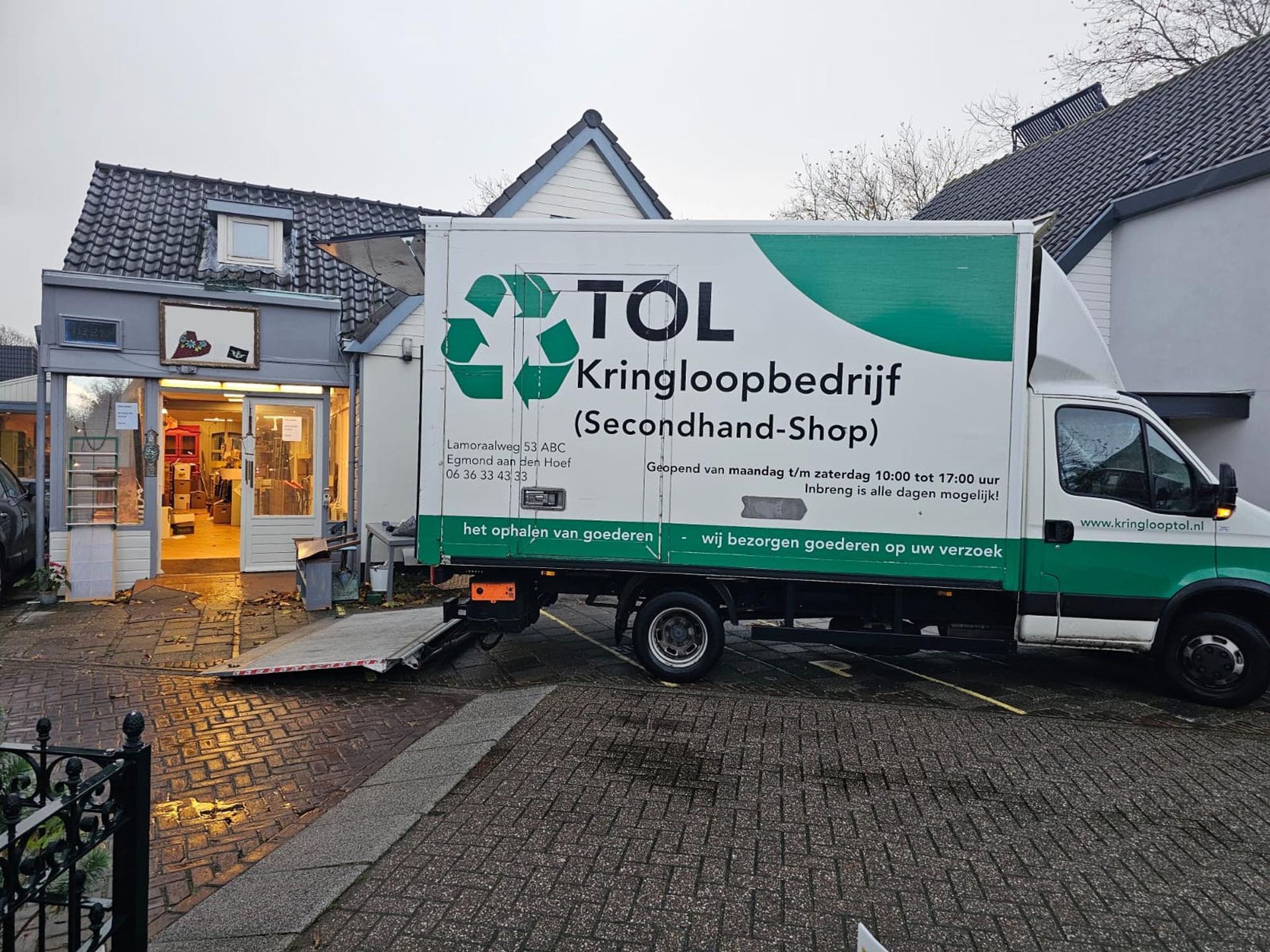 Ontruimen van winkelruimte