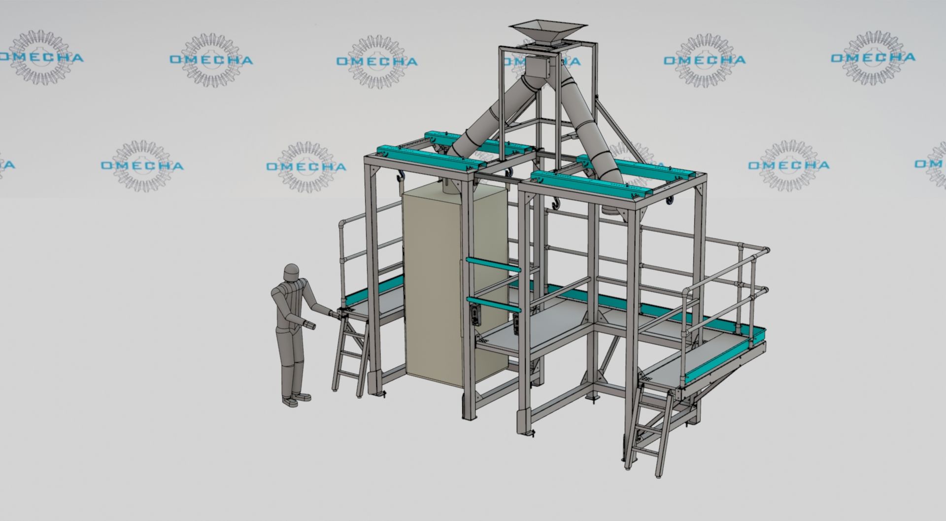 big bag weighting and filling station omecha