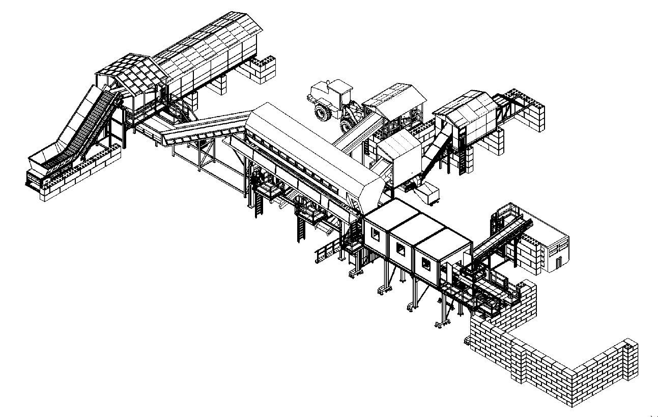 C&D recycling machinery Omecha