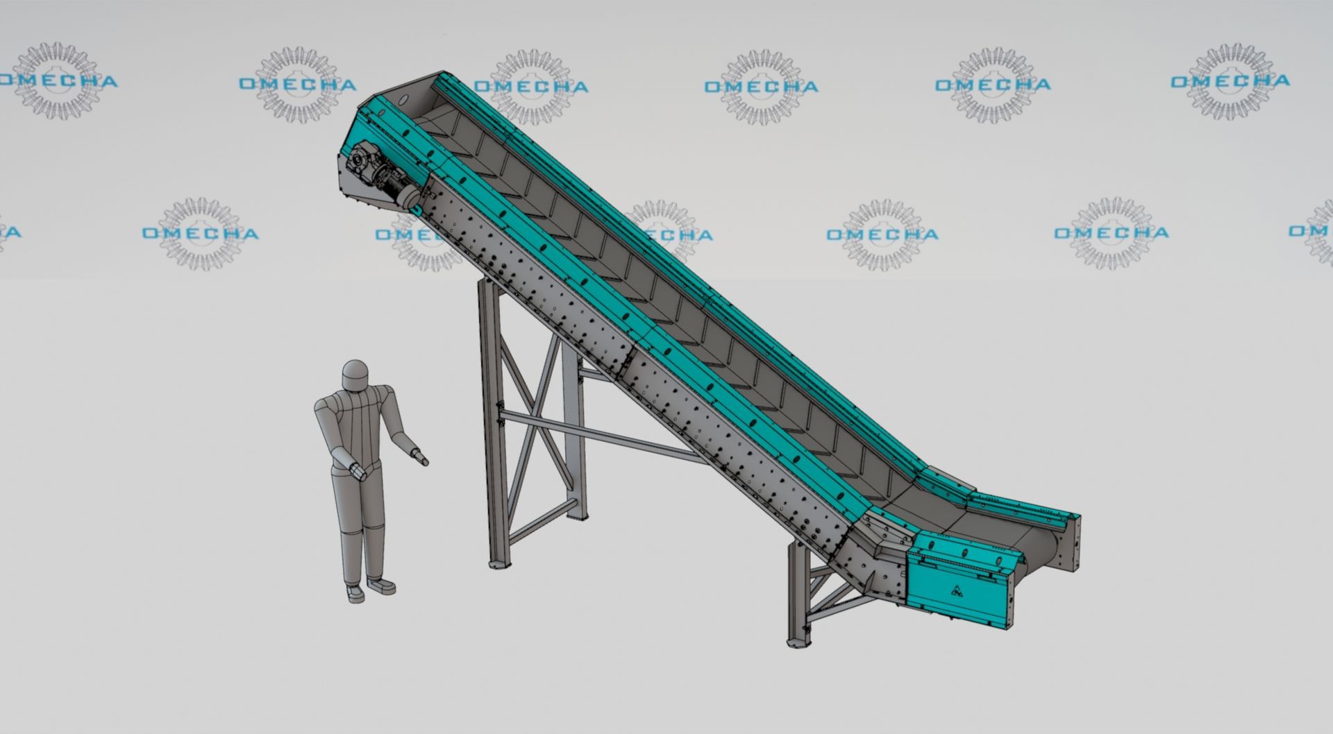 inclined belt conveyor omecha