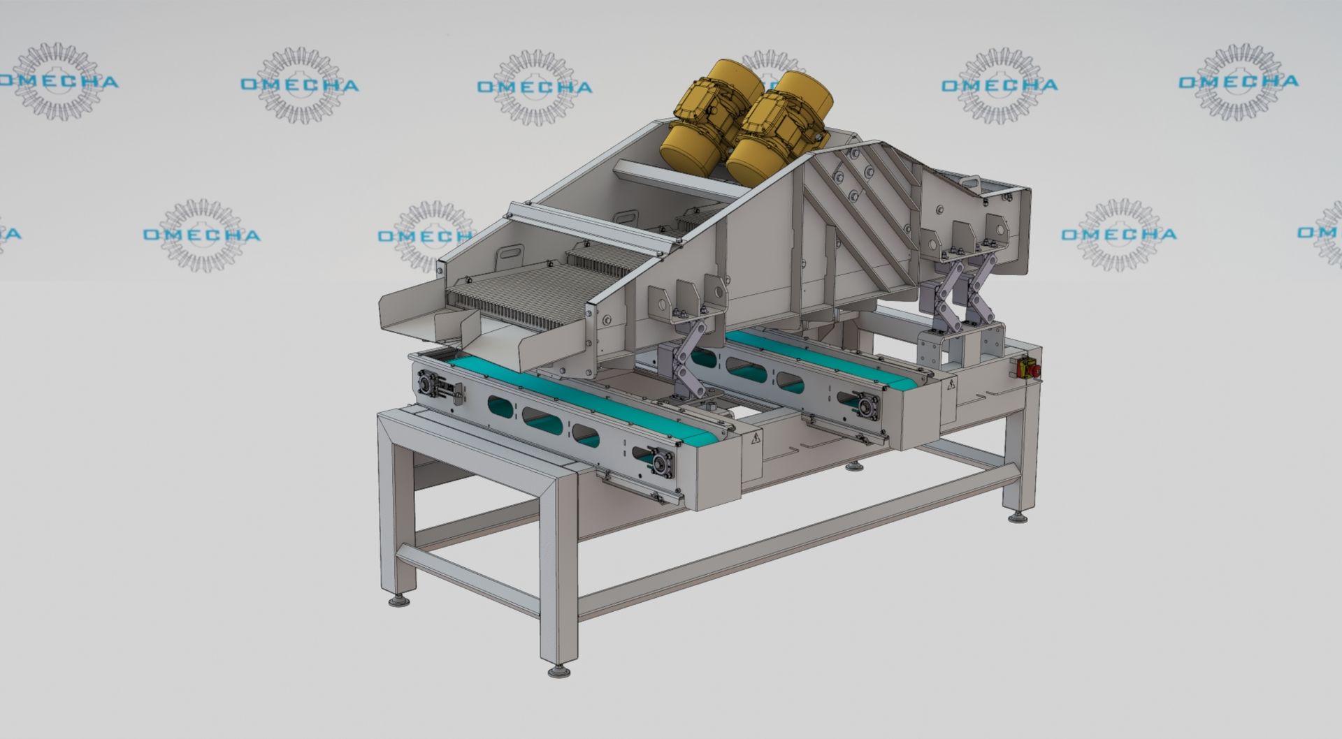 food processing vibrating screen separator omecha