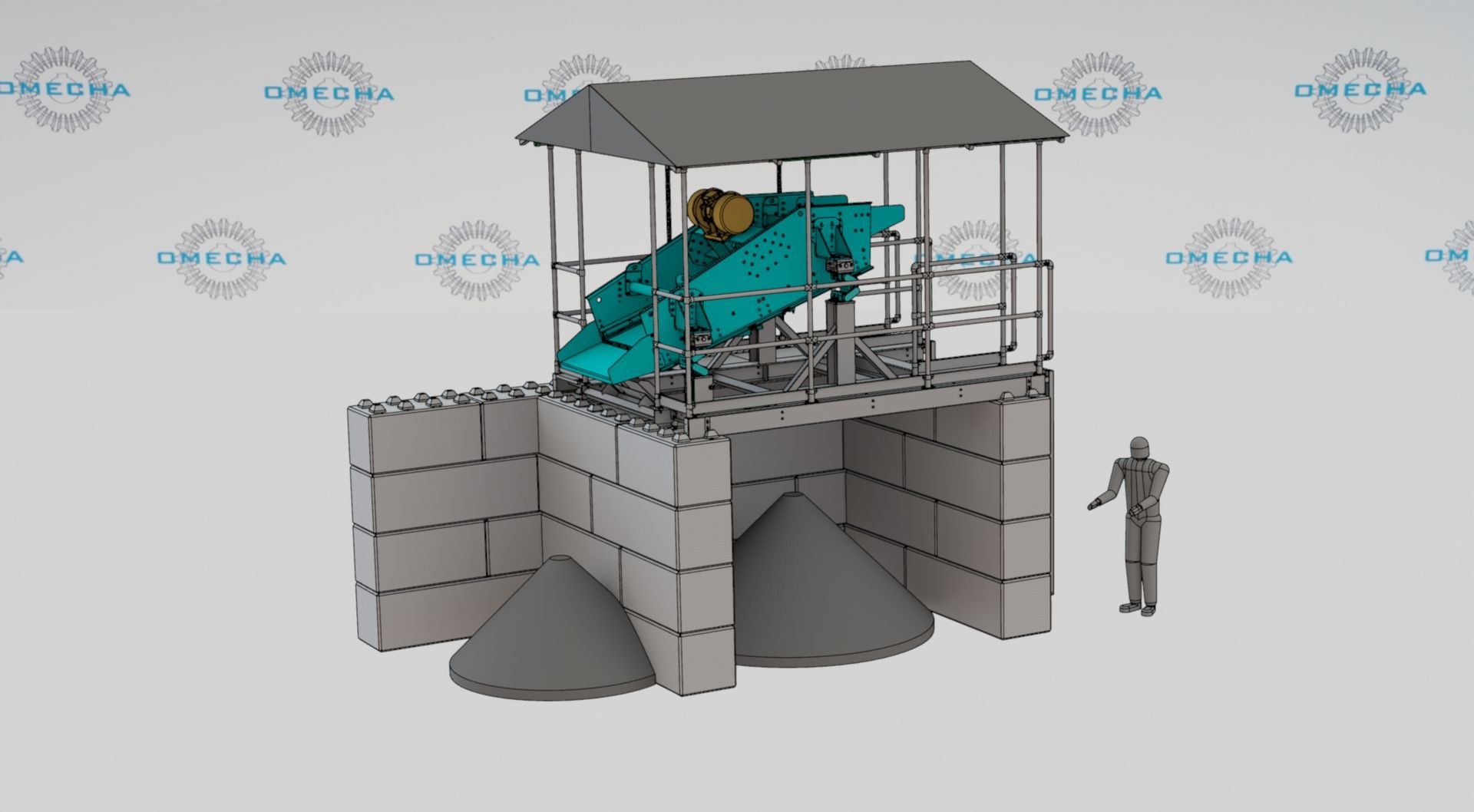 linear vibrating screen omecha