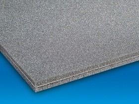 Pannello in schiuma acustica grigia.