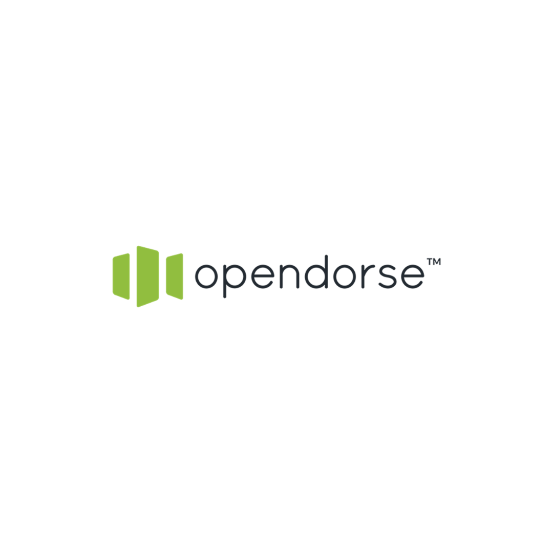 The logo for opendorse 