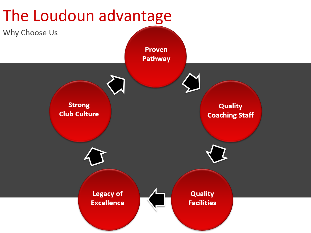 A diagram showing the loudoun advantage why choose us