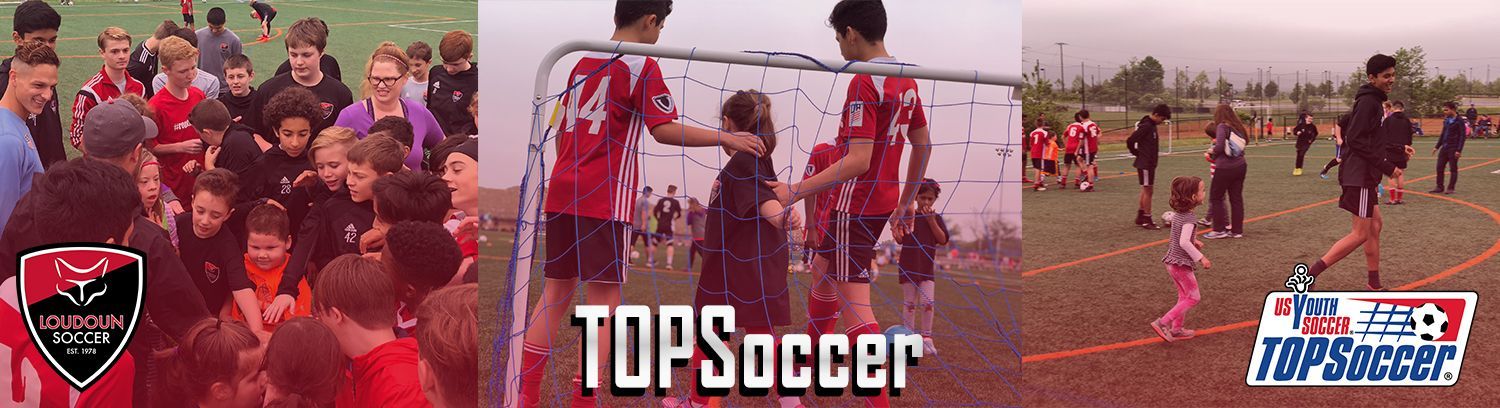 A group of kids are playing soccer and the words topsoccer are on the bottom