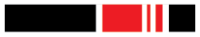 A black background with red and white stripes on it.