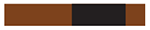 A brown and black striped piece of paper on a white background.