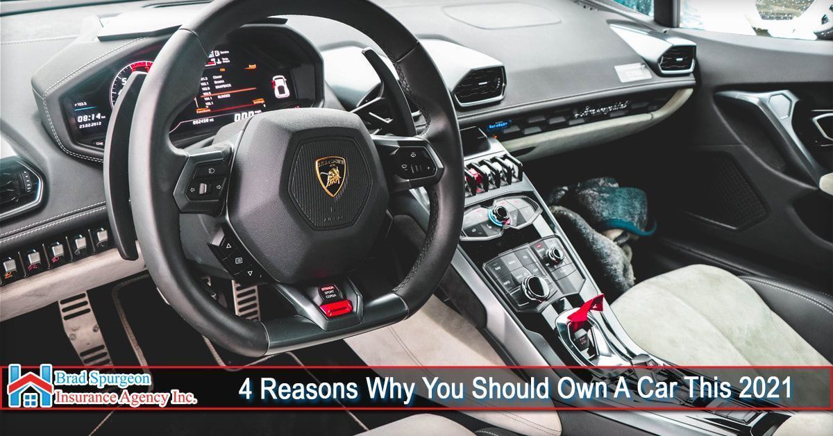 Interior view of a high-end sports car cockpit with a Lamborghini logo