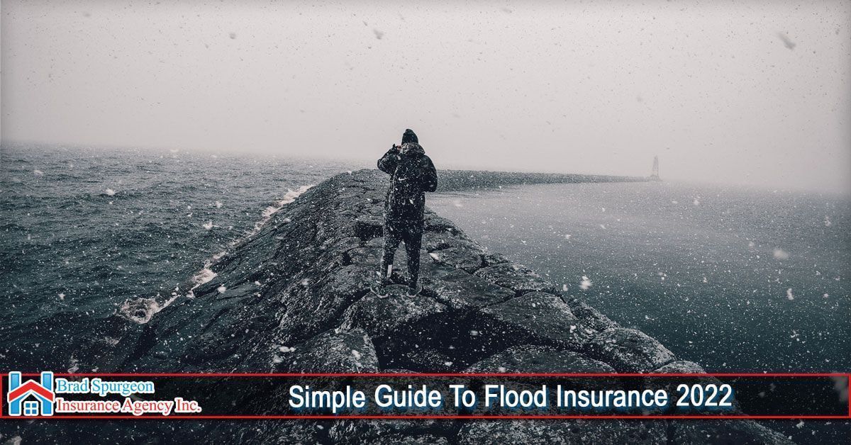 A person in a coat walks along a rocky breakwater during a snowstorm