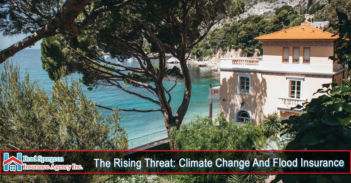 A villa overlooking the ocean, with a caption below reading,