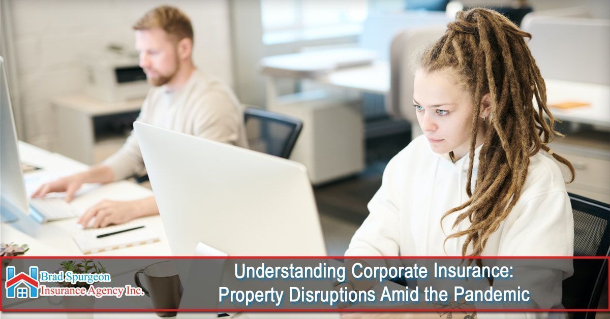 Two people work at computers in a bright office