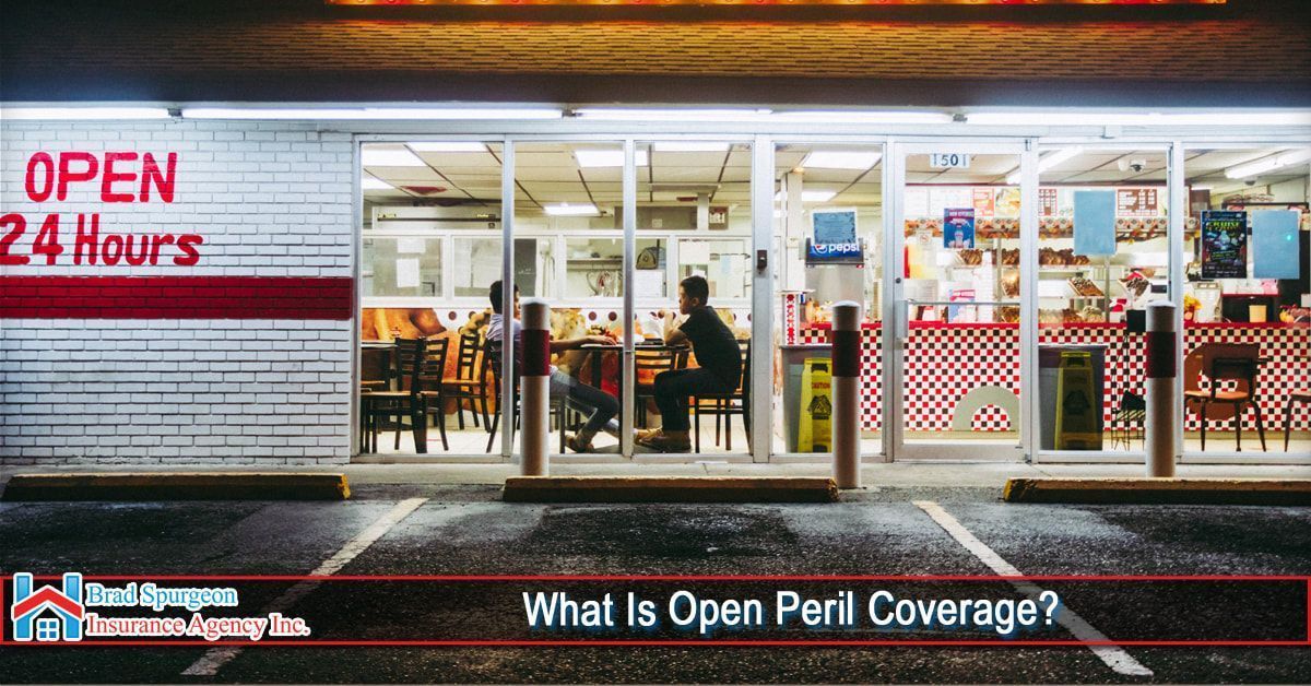 An exterior view of a 24-hour restaurant at night