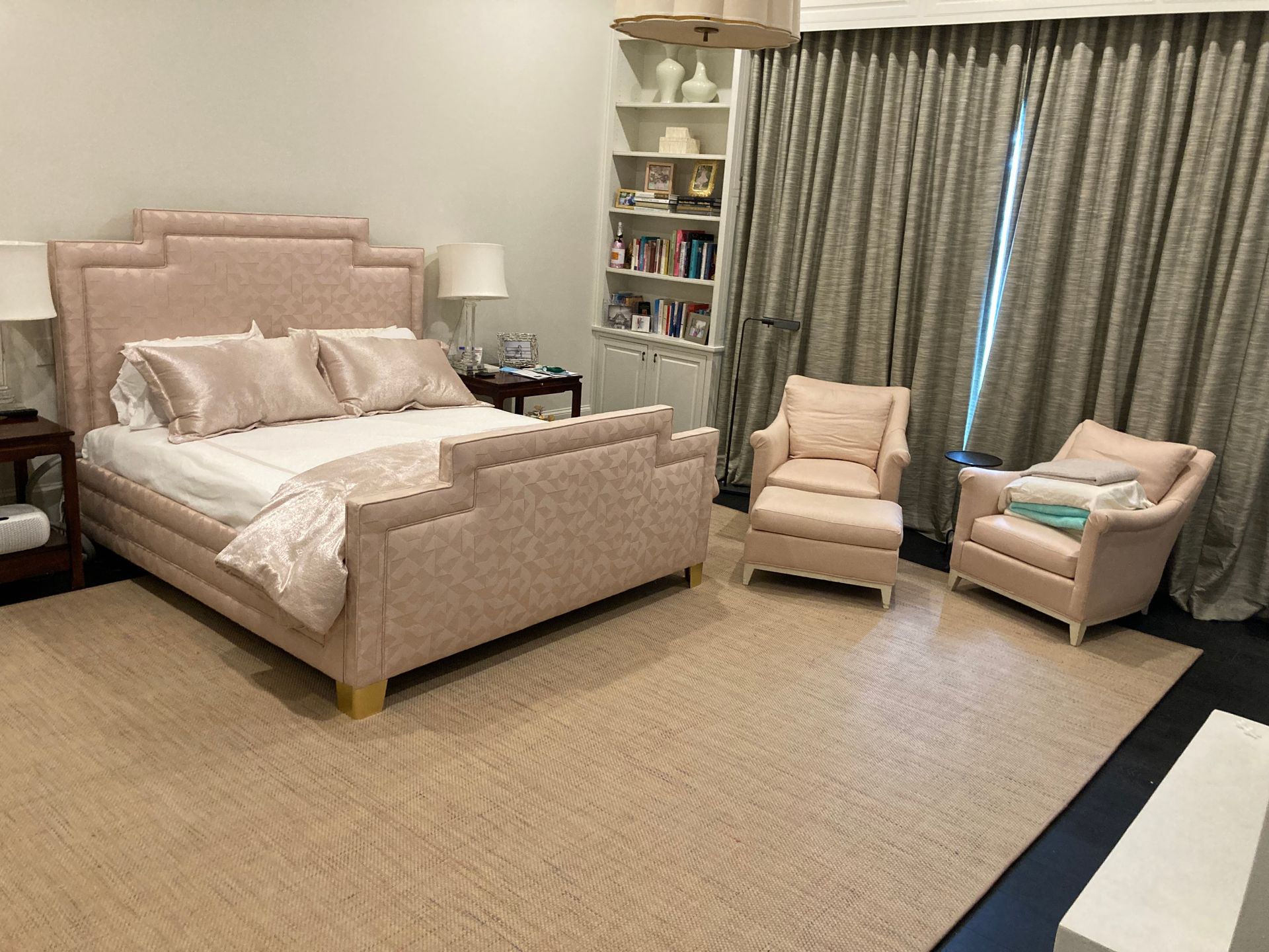 Custom Rug in bedroom