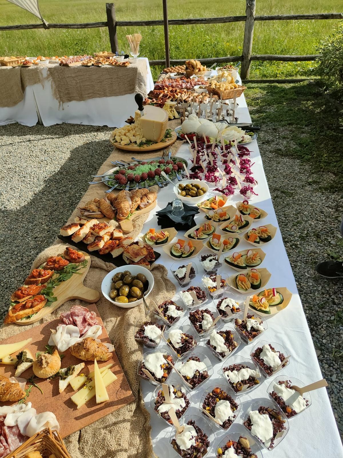 banchetto con finger food