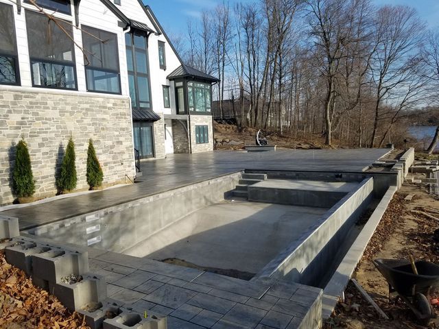 Swimming Pool Concrete — Rockford, MI — Rockford Stamped Concrete
