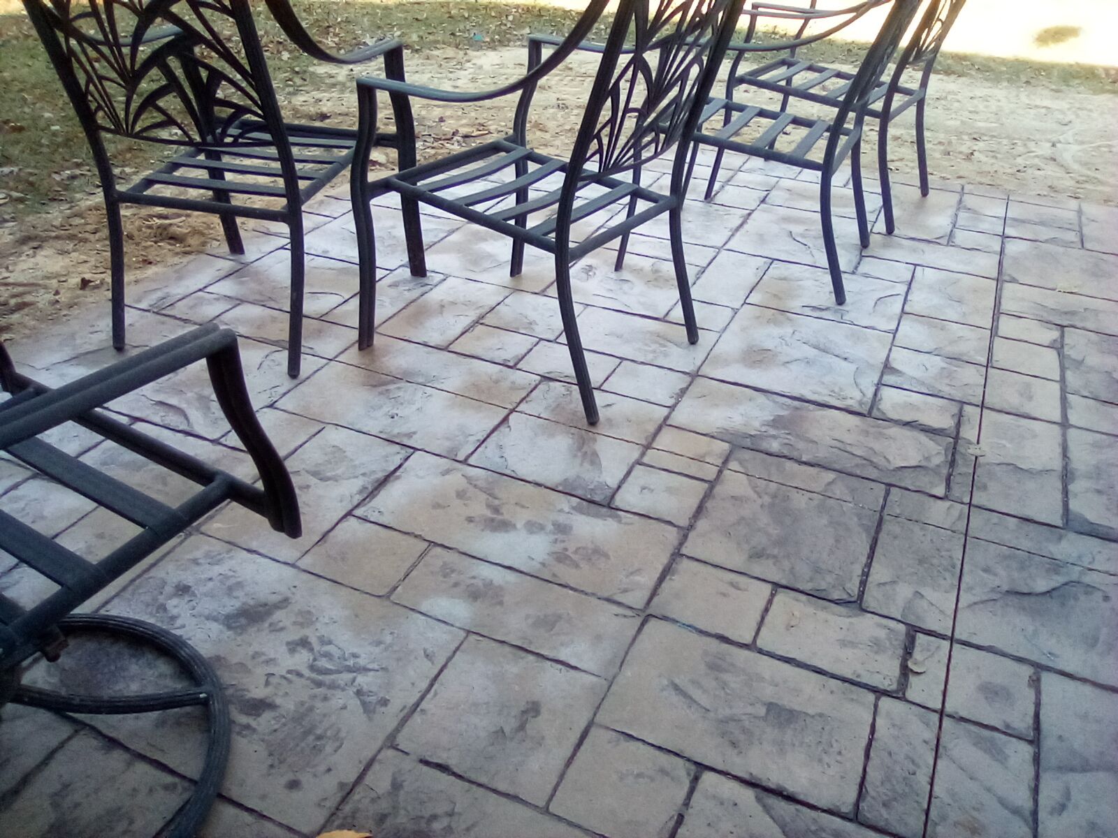 Flooring with Chairs — Rockford, MI — Rockford Stamped Concrete