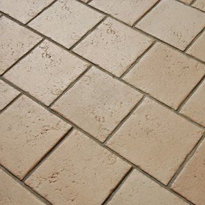 Tan colour floor tiles
