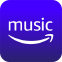 Amazon Music app icon: a purple rounded square with 