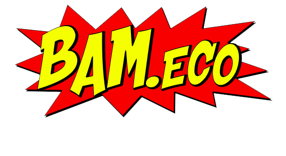 An advertisement for bam eco says you shop you join bam gives