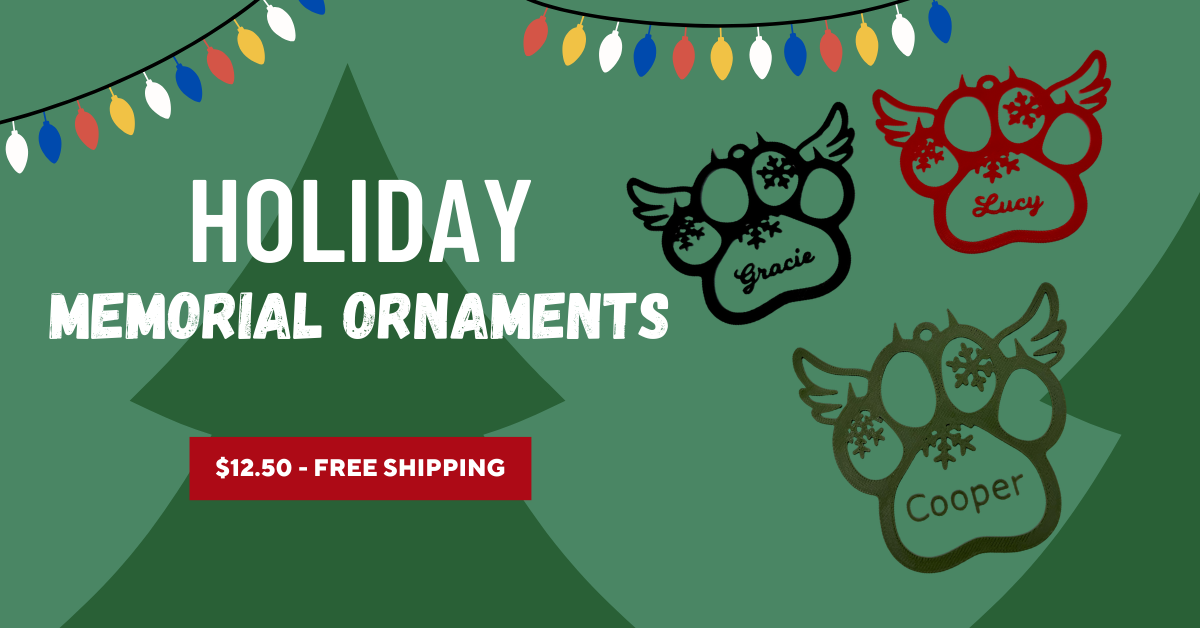 Holiday Memorial Pet Loss Ornaments