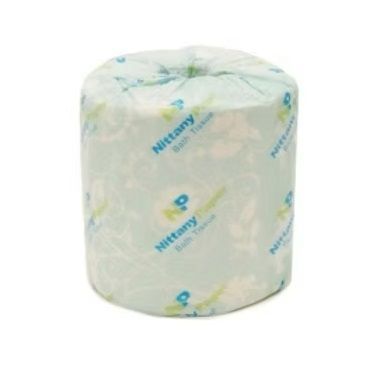 A roll of nittany toilet paper on a white background