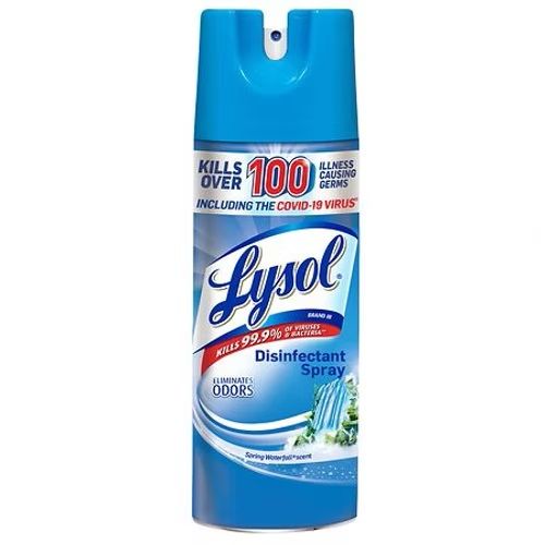Lysol disinfectant spray kills over 100 bacteria including the covid-19 virus.