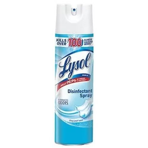 Lysol disinfectant spray kills over 100 bacteria and odor.