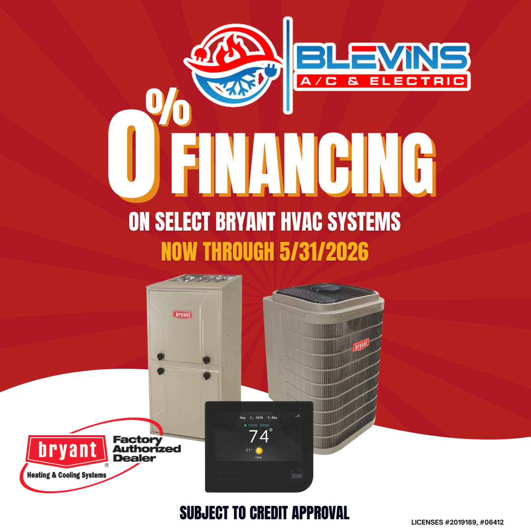 0% Financing on select Bryant HVAC Systems
