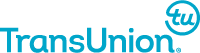 The transunion logo is blue and white on a white background.