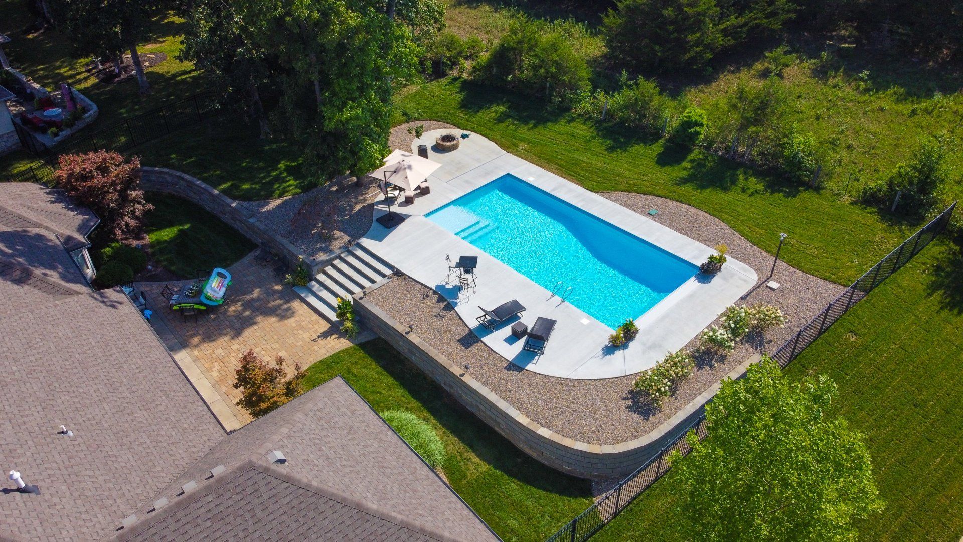 Not only does this allow you to get creative, it lets us fit your dream pool into your backyard regardless of the size or space allowed