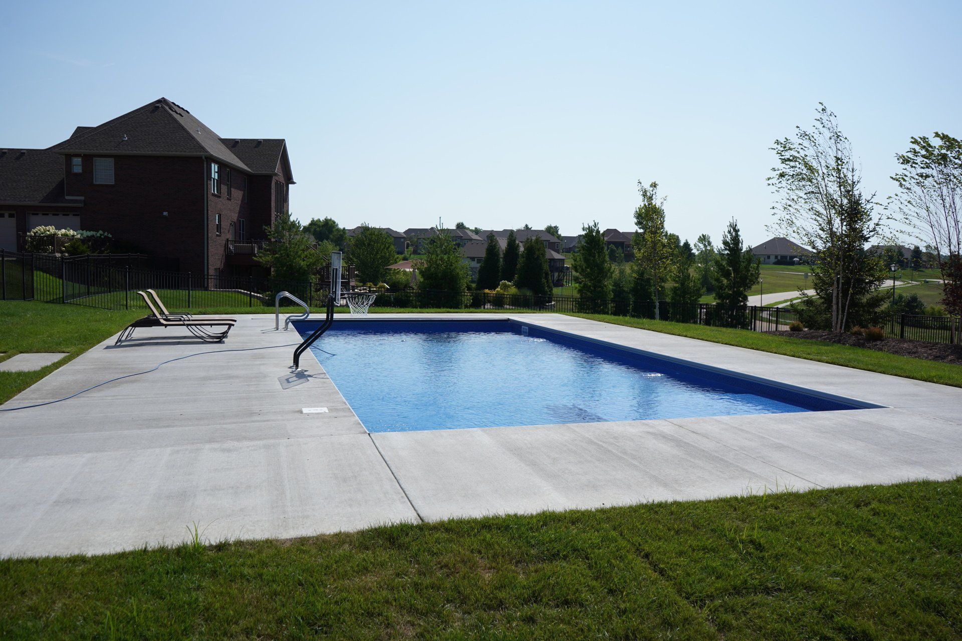 Peavler Construction can easily work around existing buildings and/or obstacles. And much like other pool options.