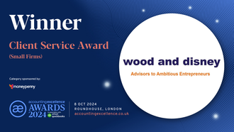 Winner of the Accountancy Excellence Awards 2024 - Client Service Award
