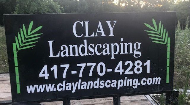 Clay Landscaping Sign