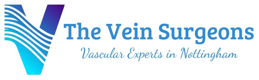 The logo for the vein surgeons vascular experts in nottingham