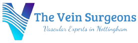 The logo for the vein surgeons vascular experts in nottingham
