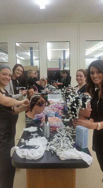 Cosmetology  — Group of Cosmetology Student With Their Equipment in Indianapolis, IN