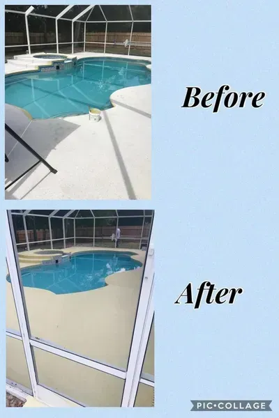 Before and After Pool Maintenance
