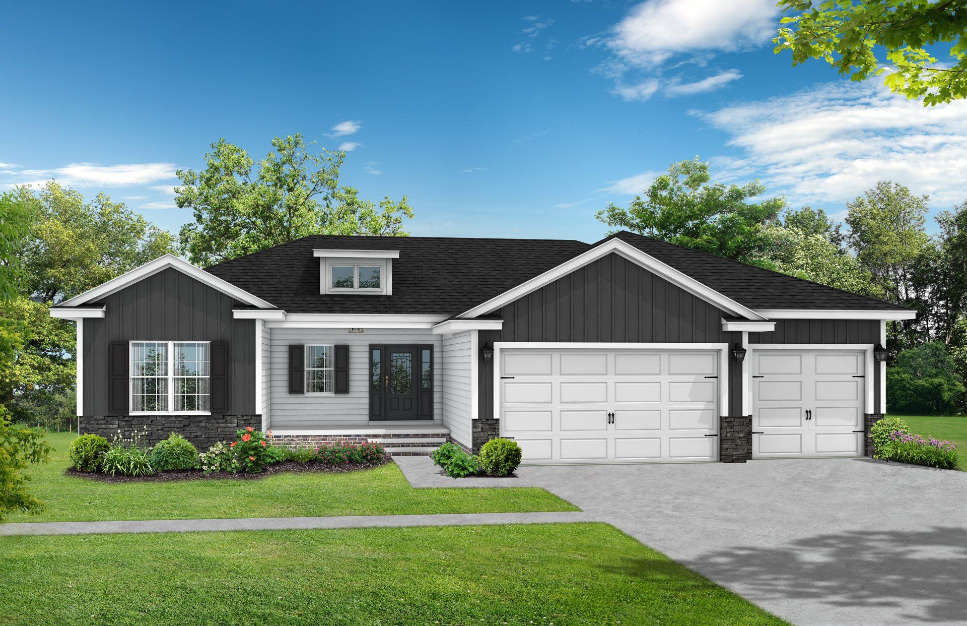 available floor plans | the north fork  plan exterior | riggins custom homes
