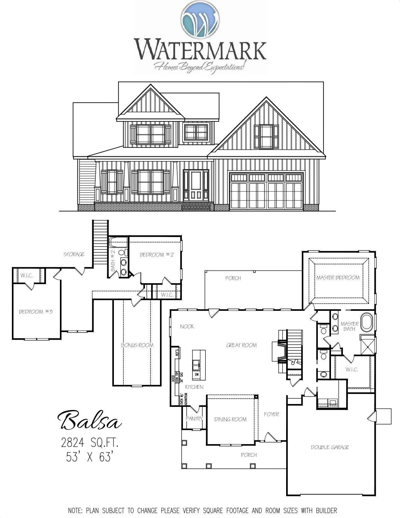 available floor plans | the waycross plan exterior | riggins custom homes