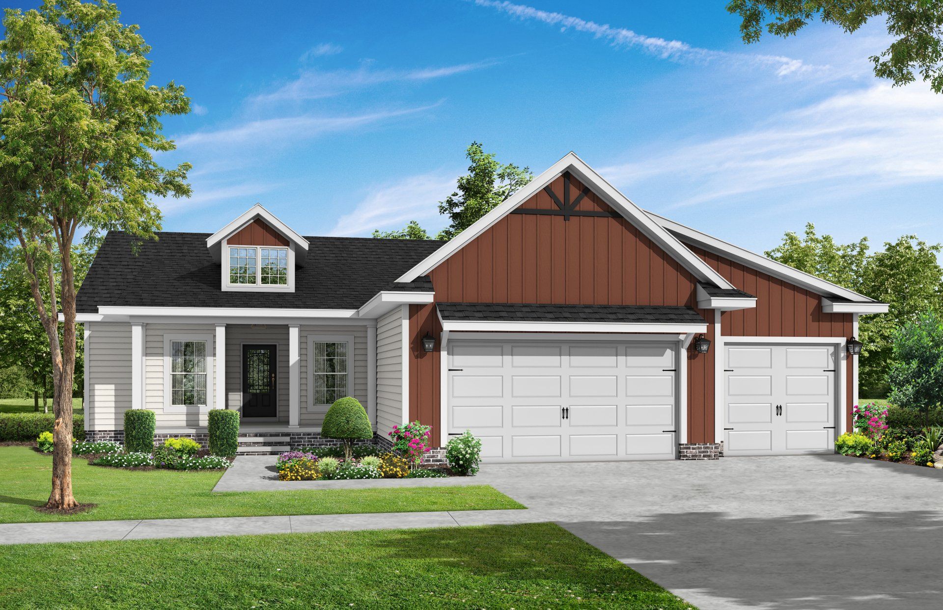 available floor plans | the harrelson plan exterior | riggins custom homes