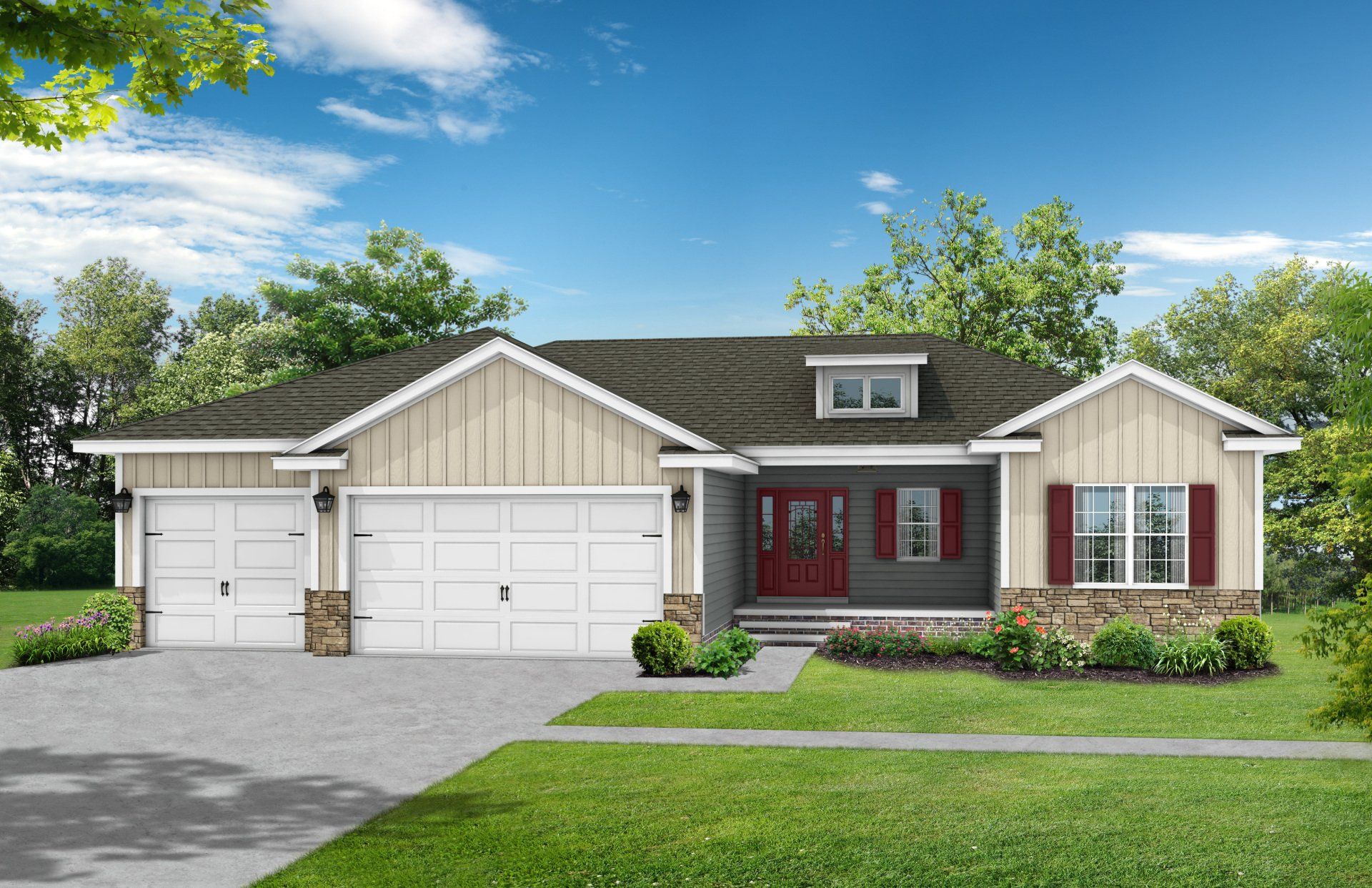 available floor plans | the north fork  plan exterior | riggins custom homes