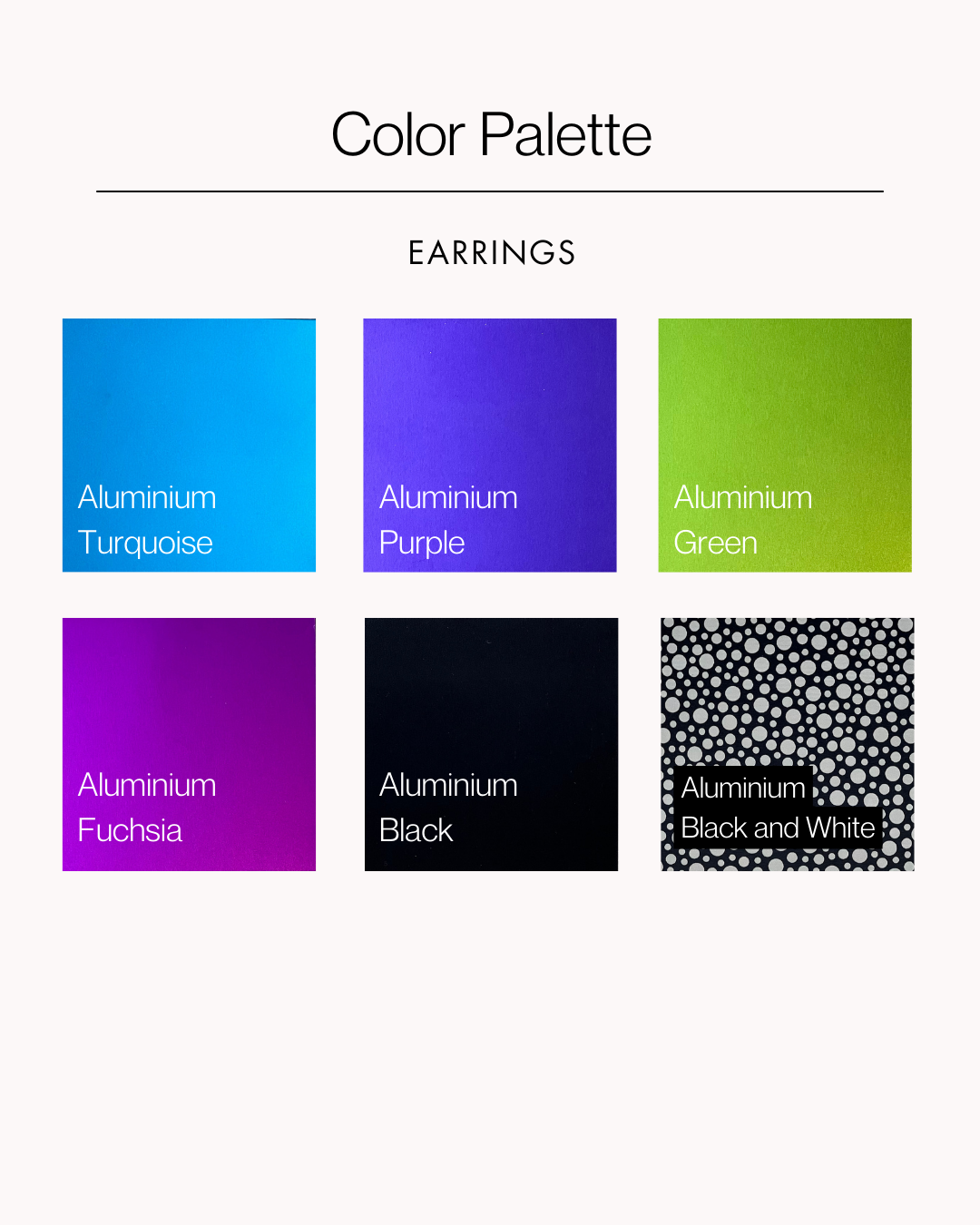 Person wearing purple and silver earrings, with blue and teal patterned scarf, against a blue background.